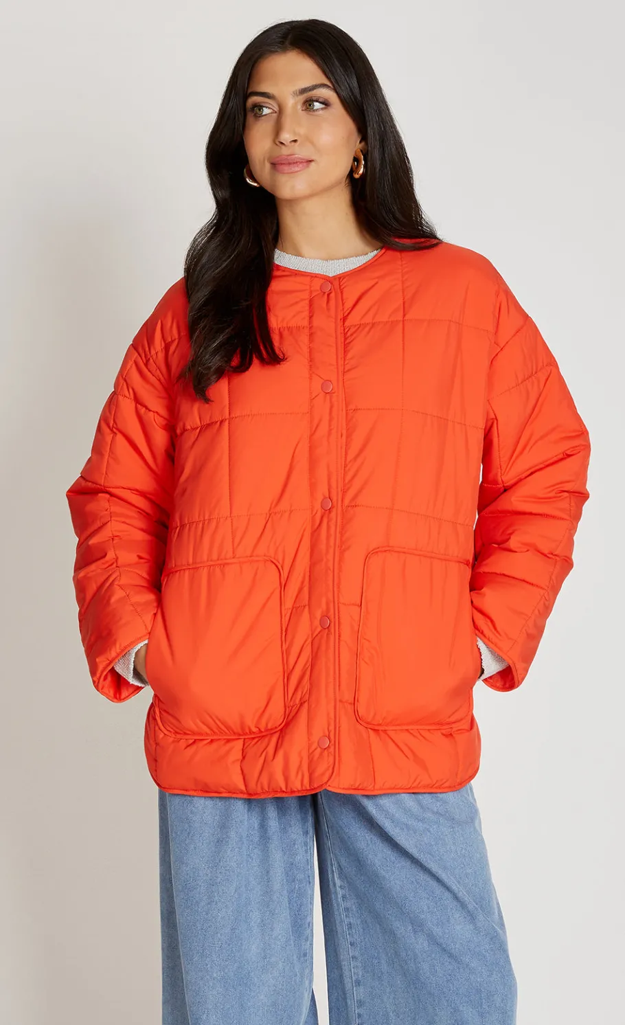 Little Mistress Coats & Jackets<Tomato Quilted Jacket