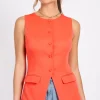Little Mistress Summer / Holiday<Tomato Sleeveless Waistcoat