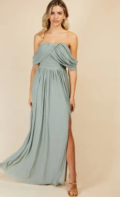 Little Mistress Race Day Edit<Waterlily Draped Sleeve Maxi Dress