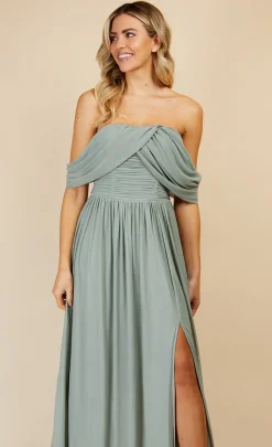 Little Mistress Race Day Edit<Waterlily Draped Sleeve Maxi Dress