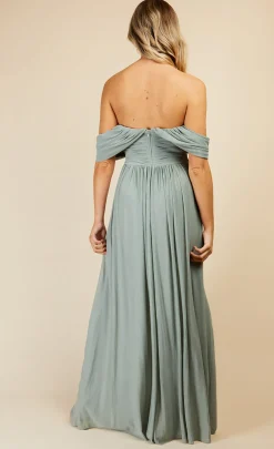 Little Mistress Race Day Edit<Waterlily Draped Sleeve Maxi Dress