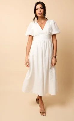 Little Mistress Dresses | Race Day Edit<Broderie Midi Dress by Vicky Pattison