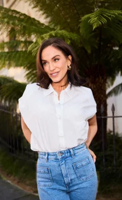 Little Mistress Vicky Pattison Collection | Summer / Holiday<Poplin Cotton Shirt by Vicky Pattison