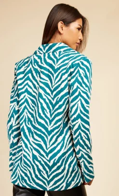 Little Mistress Blazers | Coats & Jackets<Zebra Print Blazer