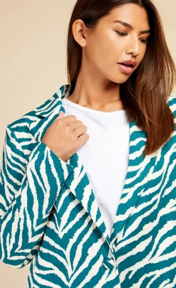 Little Mistress Blazers | Coats & Jackets<Zebra Print Blazer