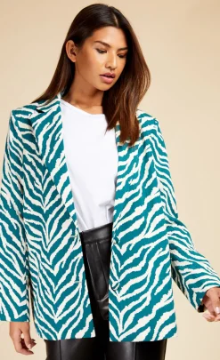 Little Mistress Blazers | Coats & Jackets<Zebra Print Blazer
